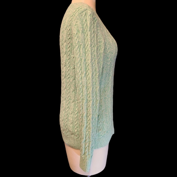 Croft & Barrow size L teal sweater - Picture 5 of 7